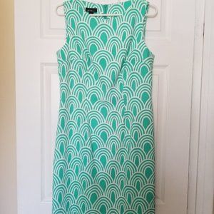 Coral and White summer dress